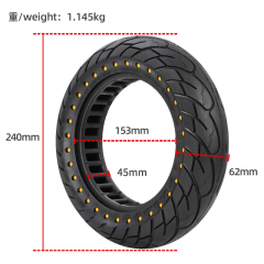 10 x 2,5 pouces pour max g30 Élastique léger avec trou Pneu intérieur en nid d'abeille Pneus de scooter électrique