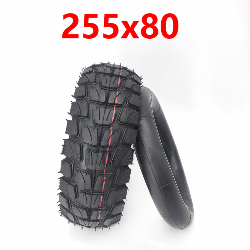 Pneumatic Outer Tire 255x80 Off-Road Tyre for Speedual Zero 10X KUGOO M4 Electric Scooter