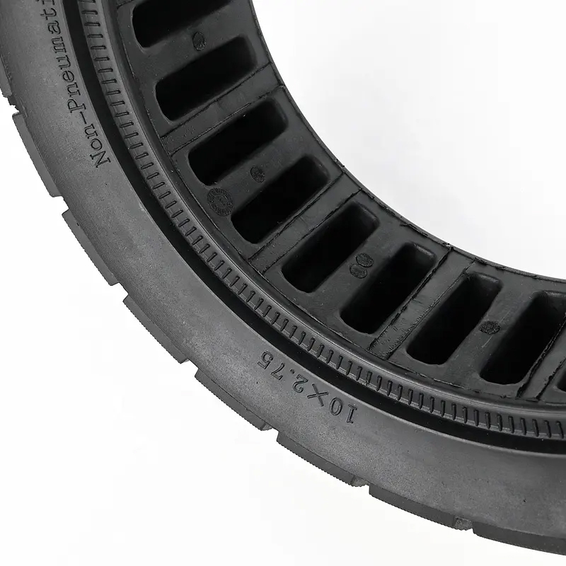 Neumático no neumático Scooter eléctrico de 10 pulgadas Panal Neumáticos de goma sólida Repuestos Neumático todoterreno