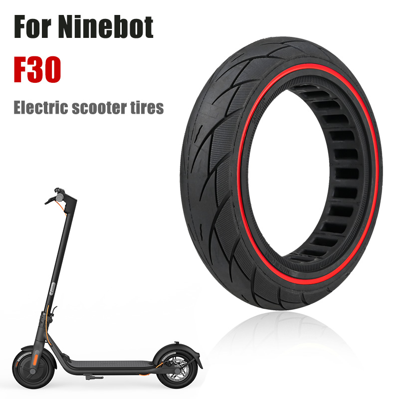 10-дюймовая твердая шина для электрического скутера Ninebot F30, запасные части, аксессуары, взрывозащищенная замена, 10*2,125, сотовая шина