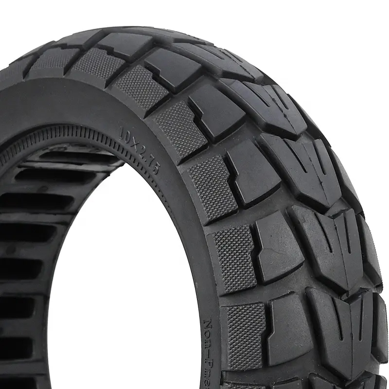 Neumático no neumático Scooter eléctrico de 10 pulgadas Panal Neumáticos de goma sólida Repuestos Neumático todoterreno