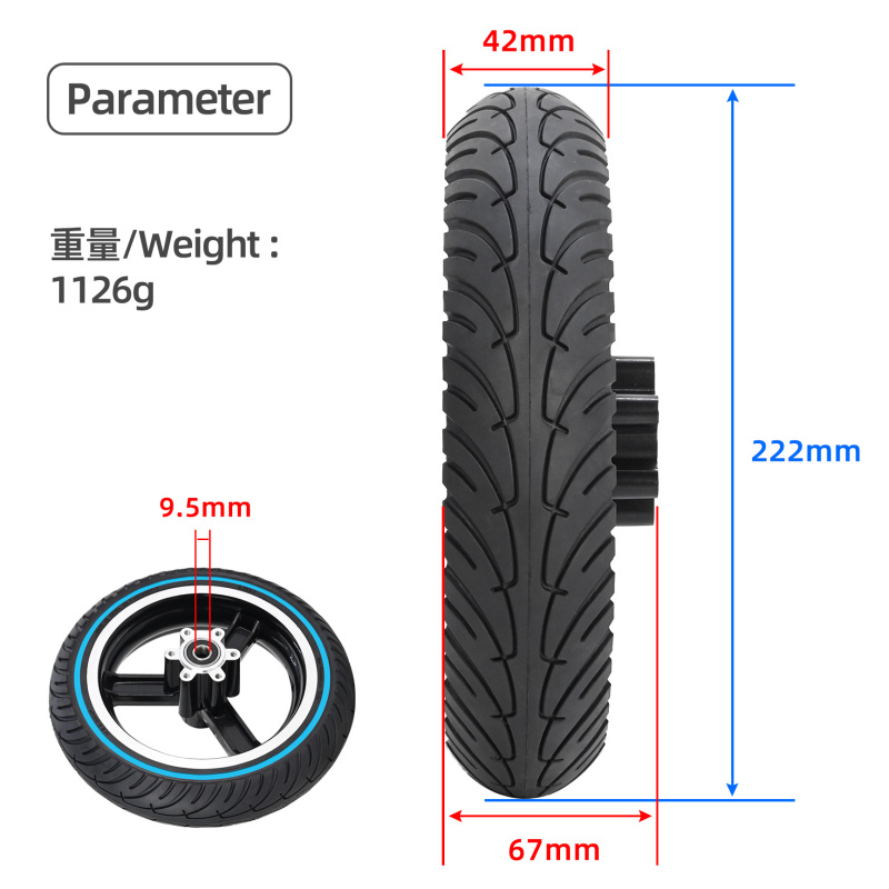 8.5 Inch Scooter Solid Tire With Hub For Kugoo M4 Electric Scooter Tire