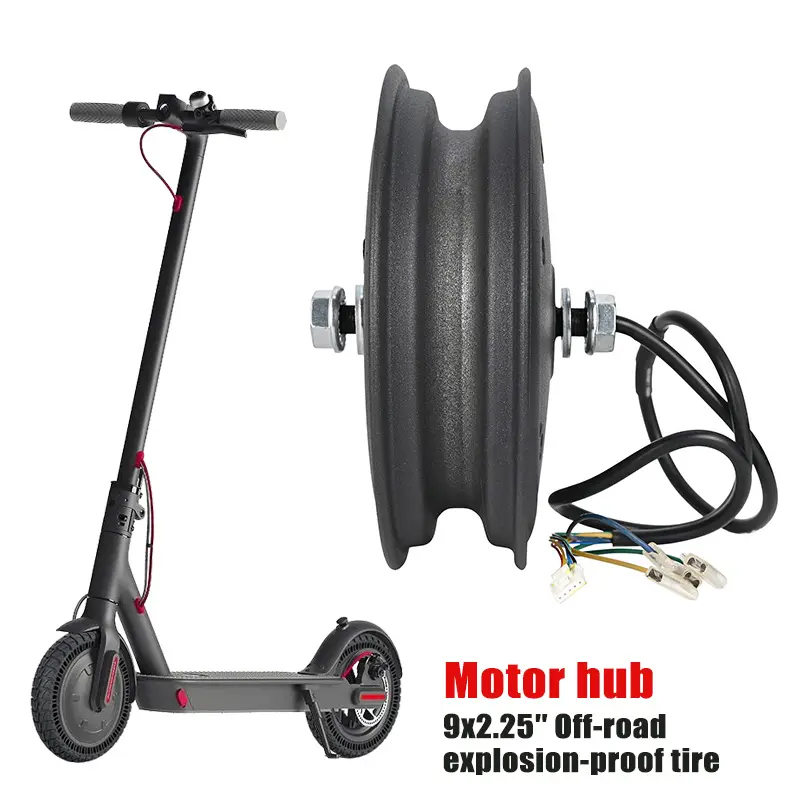 Real 250W 350W 500W Strong Power Hub Motor For Xiaomi M365 Electric Scooter Spare Parts 8.5 Inch Solid Tire Outer Tire And Motor Hub