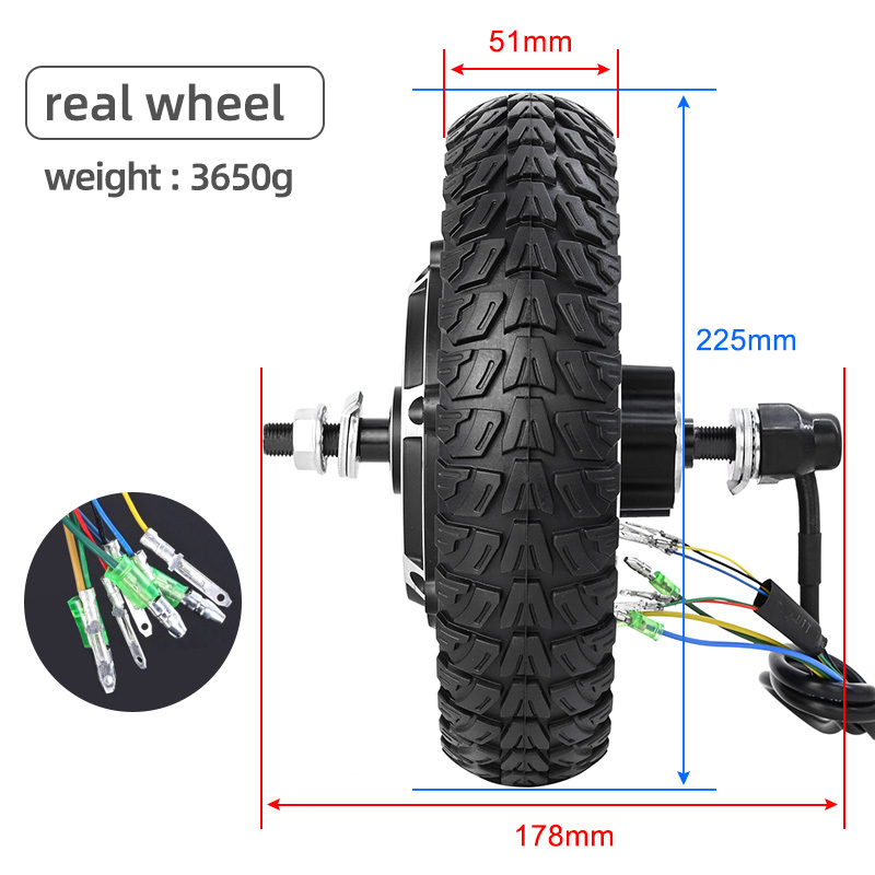 9*2.25 Inch Scooter Solid Tire With Hub For Kugoo M4 Electric Scooter Tire