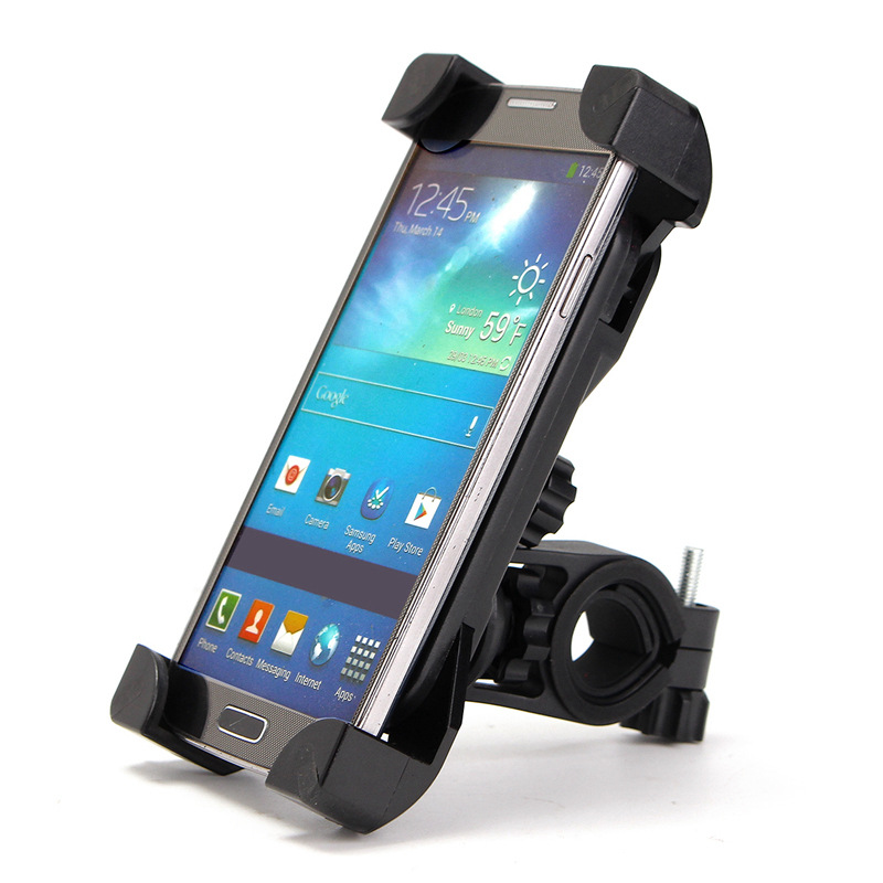 Bike Phone Mount Detachable, Universal Bicycle Phone Holder Motorcycle Handlebar Mount Rotation Silicone Cycle Phone Holder