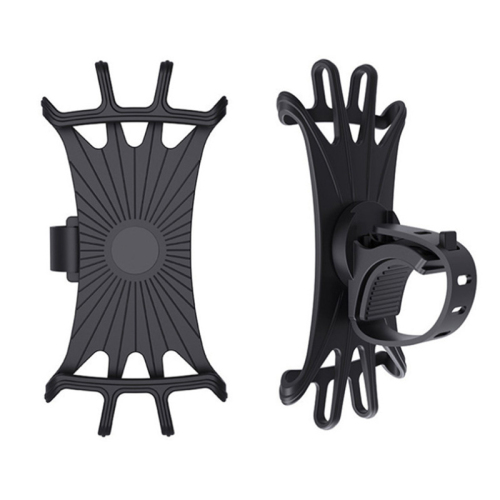 360 Degree Rotation Silicone Cycle Phone Holder Shockproof Riding Equipment Scooter Motorcycle Bike Handlebar Mount Phone Holder