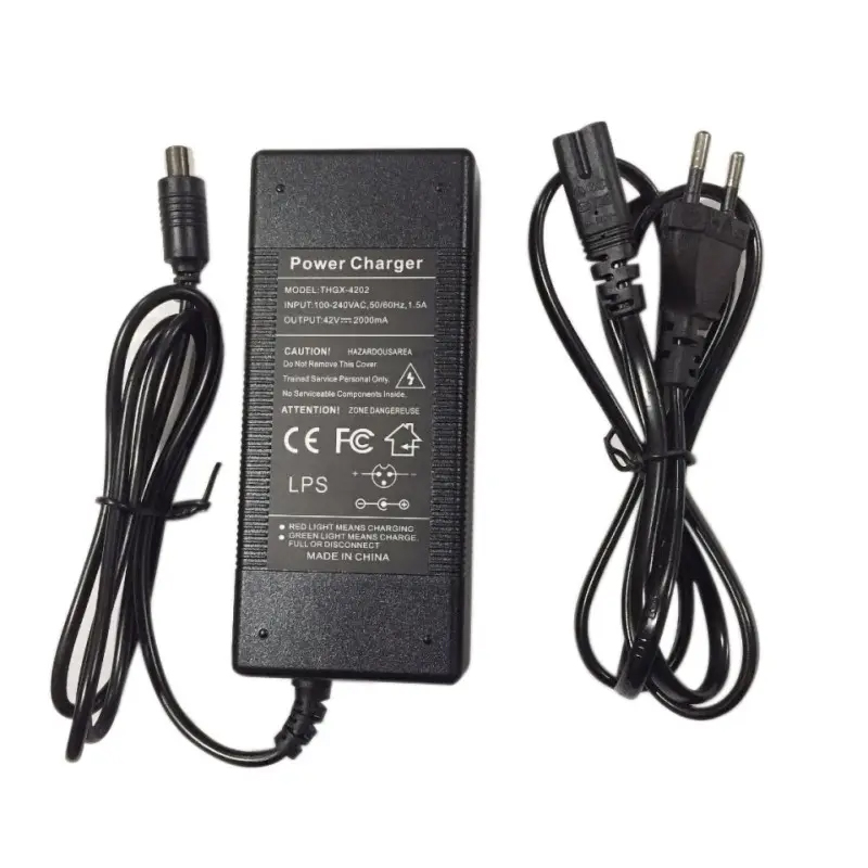 Chargeur de batterie EU/AU/UK/US Plug 42V 2A pour chargeur d'accessoires de Scooter électrique Xiaomi M365 Ninebot Es1 Es2