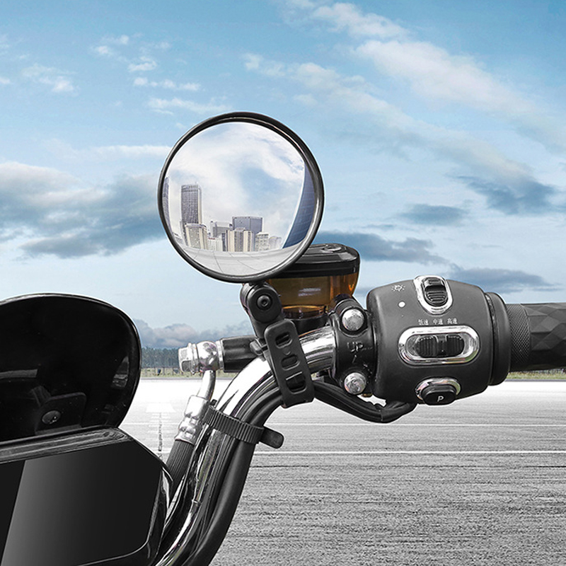 360 Rotating Rear View Mirror For Electric Scooter Back Wing Door Reflector Accessories