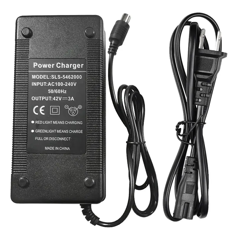 Adaptateur secteur universel de Scooter de chargeur de Lithium de 42V 3A pour des pièces de Scooter électrique de Xiaomi M365 avec l'ue/AU/royaume-uni/états-unis