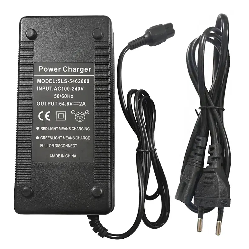 Power Charger Fast Charging Adapter DC 54.6V 2A Battery Charger For 10 Inch Kugoo M4 Electric Scooter