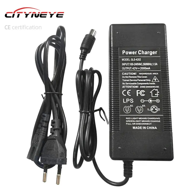 Chargeur de batterie de scooter électrique 42V 2A chargeur de prise US/EU/UK/AU pour scooter électrique Xiaomi M365 ES1 ES2 ES4