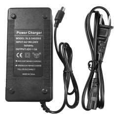 Adaptateur secteur universel de Scooter de chargeur de Lithium de 42V 3A pour des pièces de Scooter électrique de Xiaomi M365 avec l'ue/AU/royaume-uni/états-unis