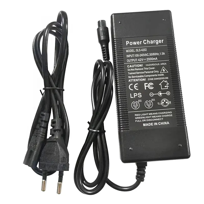 42V 2A Small Airhead Charger With Plug Charger With EU / US / UK / AU Plug Battery charger for Kugoo M4/Balance Bike