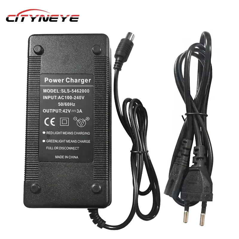 Adaptateur secteur universel de Scooter de chargeur de Lithium de 42V 3A pour des pièces de Scooter électrique de Xiaomi M365 avec l'ue/AU/royaume-uni/états-unis