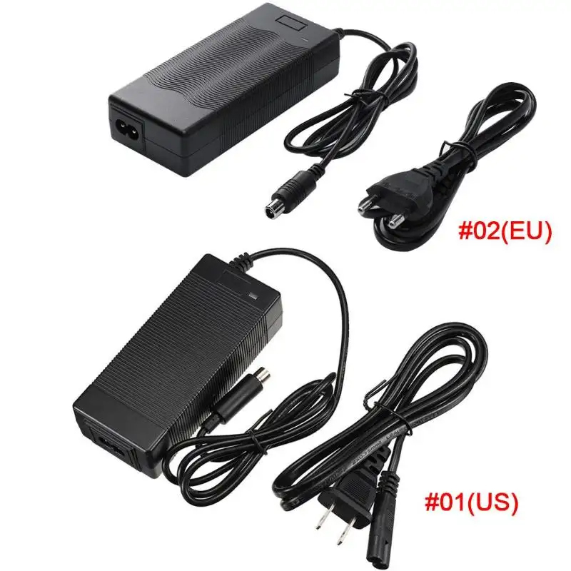Chargeur de batterie de scooter électrique 42V 2A chargeur de prise US/EU/UK/AU pour scooter électrique Xiaomi M365 ES1 ES2 ES4