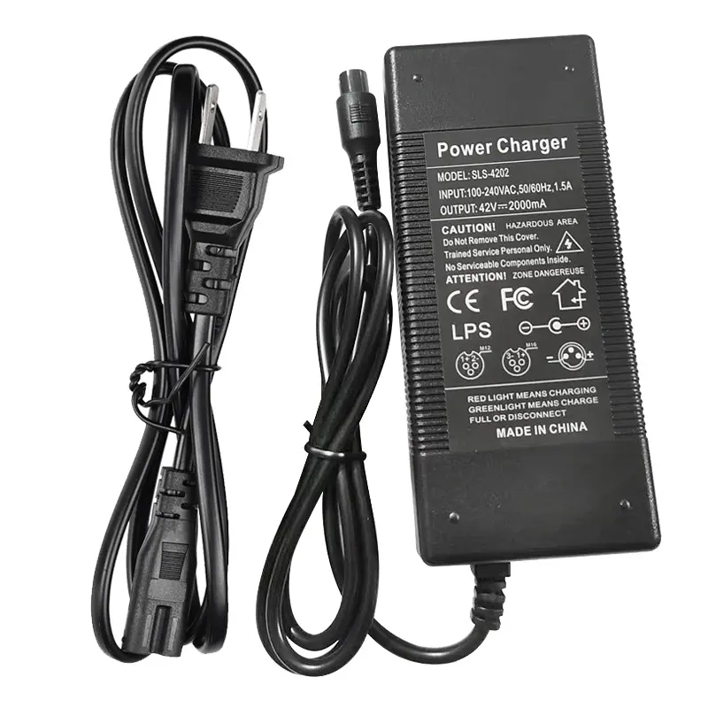 42V 2A Small Airhead Charger With Plug Charger With EU / US / UK / AU Plug Battery charger for Kugoo M4/Balance Bike