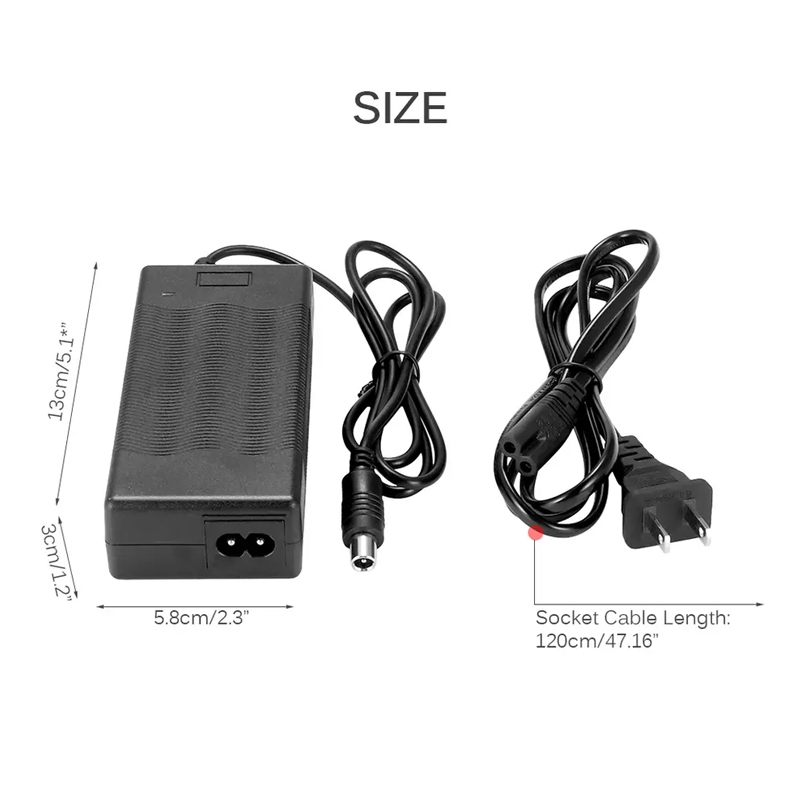 Chargeur de batterie de scooter électrique 42V 2A chargeur de prise US/EU/UK/AU pour scooter électrique Xiaomi M365 ES1 ES2 ES4