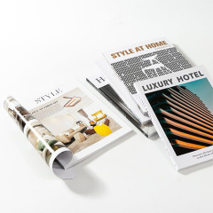 Customize Design Pattern Printing Brochures High Quality Fashion Decoration Magazine Book