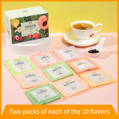 Colorful combination Peach Oolong White Peach Oolong tea Rose black tea cold brew tea triangle bag tea
