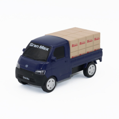 1:43 Scale Compact Delivery Truck Toy - Lightweight Plastic Model with Pull-Back Action