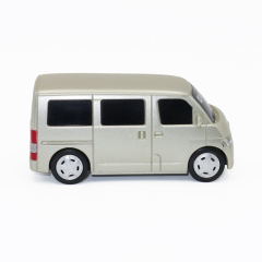 1:43 Scale Lightweight Passenger Van Toy - Plastic Pull-Back Commuter Van