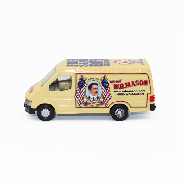 1:43 Scale Classic Van Diecast - Durable Alloy Panel Van with Customizable Logo