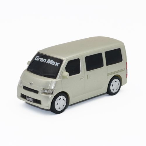 1:43 Scale Lightweight Passenger Van Toy - Plastic Pull-Back Commuter Van