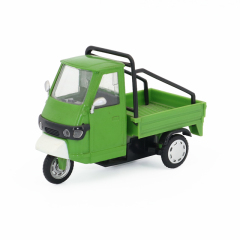 1:43 Scale Commercial Delivery Tricycle Diecast - Pull-Back Alloy Utility Trike