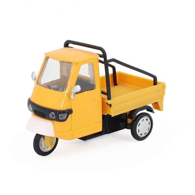 1:43 Scale Commercial Delivery Tricycle Diecast - Pull-Back Alloy Utility Trike