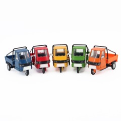 1:43 Scale Commercial Delivery Tricycle Diecast - Pull-Back Alloy Utility Trike