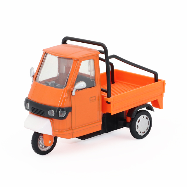 1:43 Scale Commercial Delivery Tricycle Diecast - Pull-Back Alloy Utility Trike