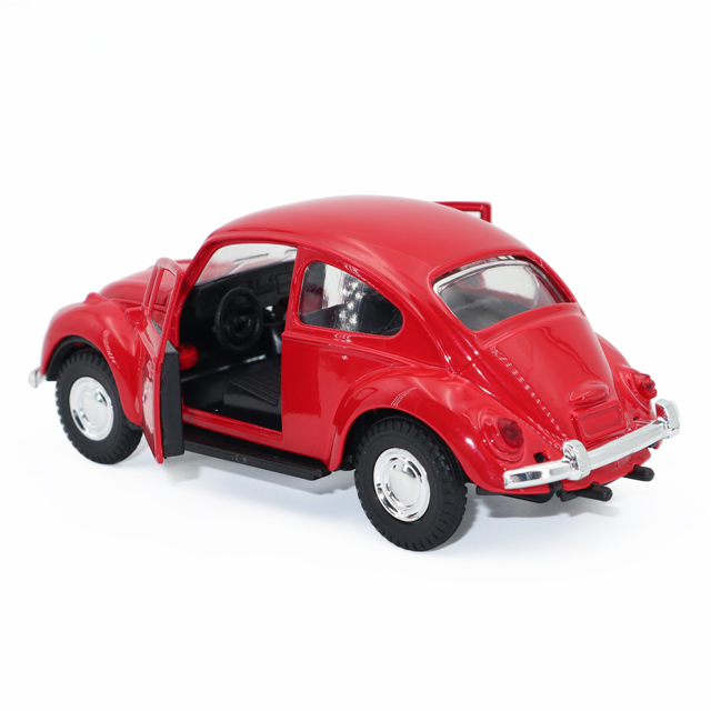 1:32 Scale Classic Beetle Diecast - Multi-Opening Alloy Model with Rubber Tires