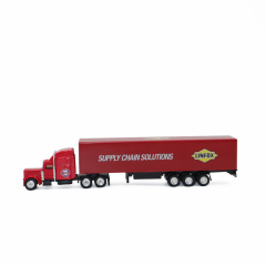 American Style Semi-Truck with Container - 1/87 Diecast (Sleeper Cab)