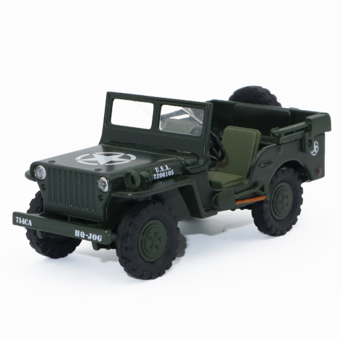 1:43 Scale Military Jeep Diecast Model - Rugged Ar...