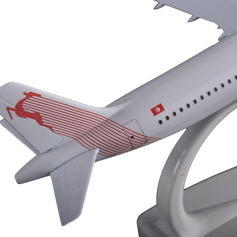 A320 Tunisair Diecast Metal Plane Model