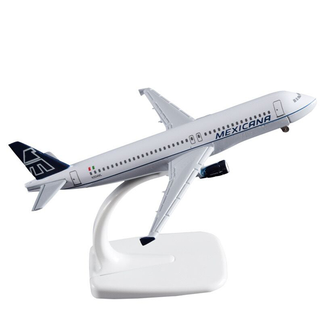 A320 Mexico Diecast Metal Plane Model