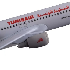 A320 Tunisair Diecast Metal Plane Model