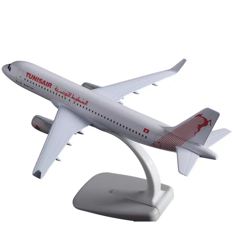 A320 Tunisair Diecast Metal Plane Model