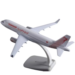 A320 Tunisair Diecast Metal Plane Model
