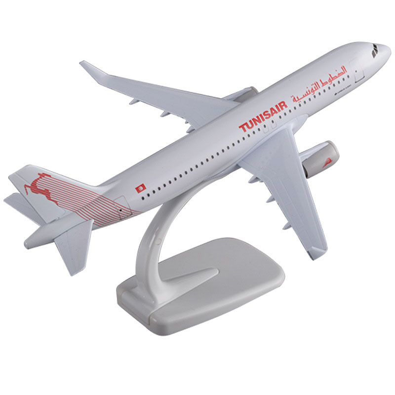 A320 Tunisair Diecast Metal Plane Model