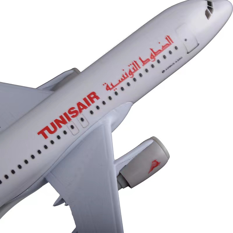 A320 Tunisair Diecast Metal Plane Model