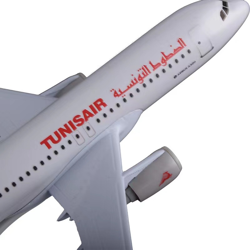 A320 Tunisair Diecast Metal Plane Model