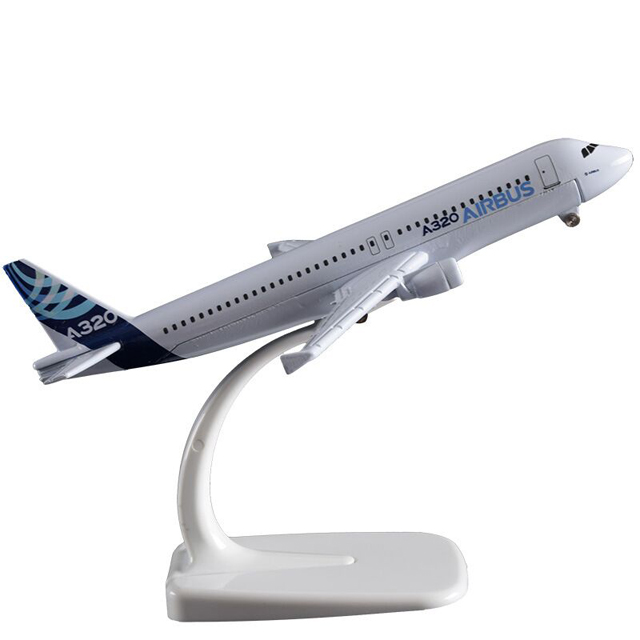 A320 Diecast Metal Plane Model