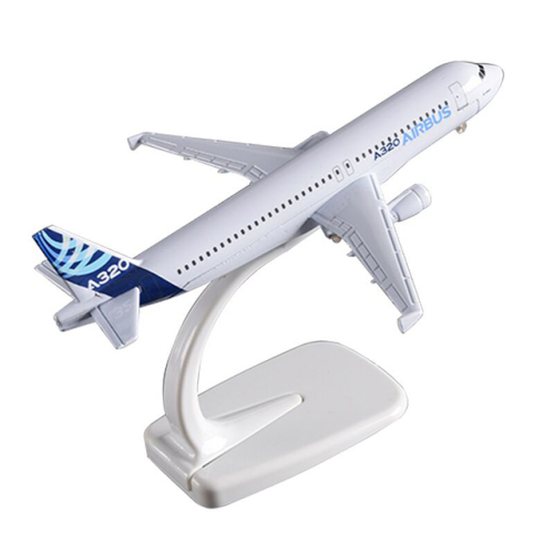 A320 Diecast Metal Plane Model