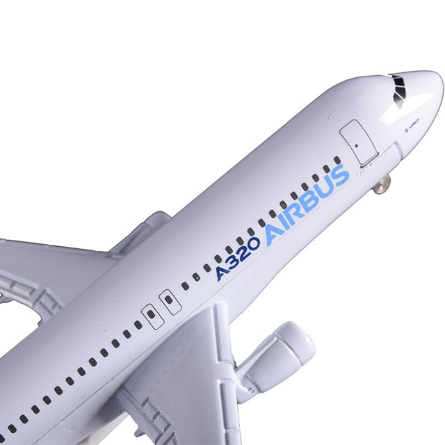 A320 Diecast Metal Plane Model