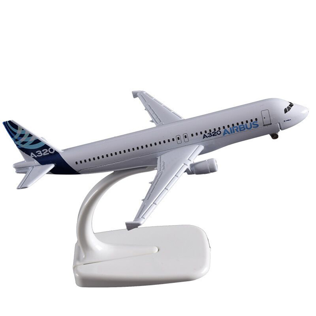A320 Diecast Metal Plane Model