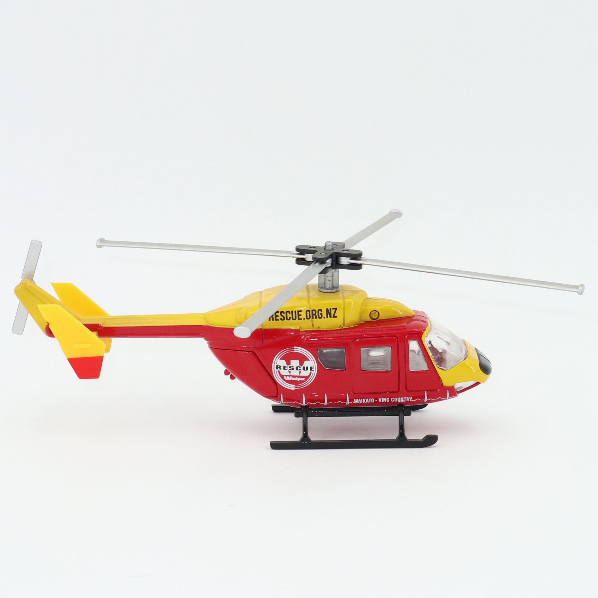 1:100 Scale Diecast Helicopter Model with Rotors