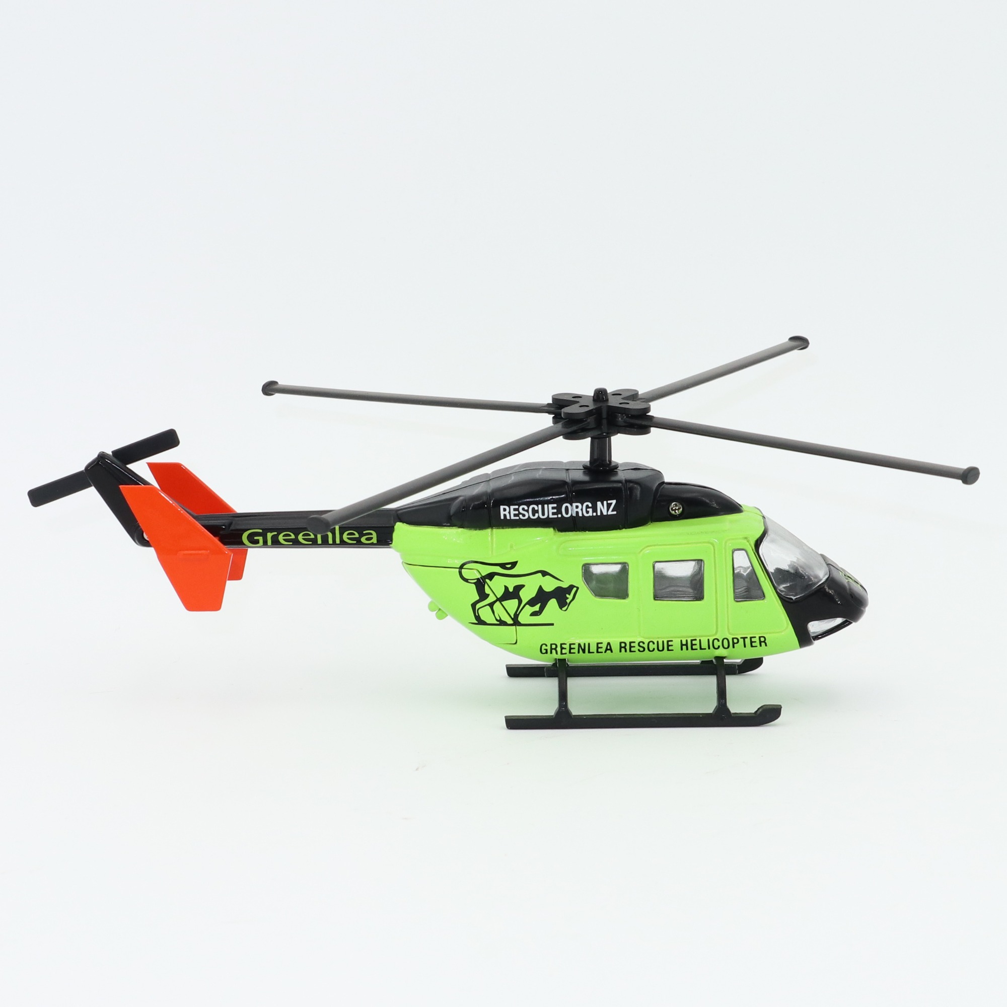 1/100 Scale Diecast Helicopter Model with Rotors