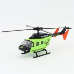 1/100 Scale Diecast Helicopter Model with Rotors