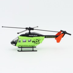 1/100 Scale Diecast Helicopter Model with Rotors